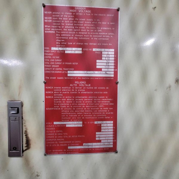 AIDA MODEL NCTHL-300/10-6R INTER PRESS LINE PACER TRANFER SYSTEM: STOCK #22205