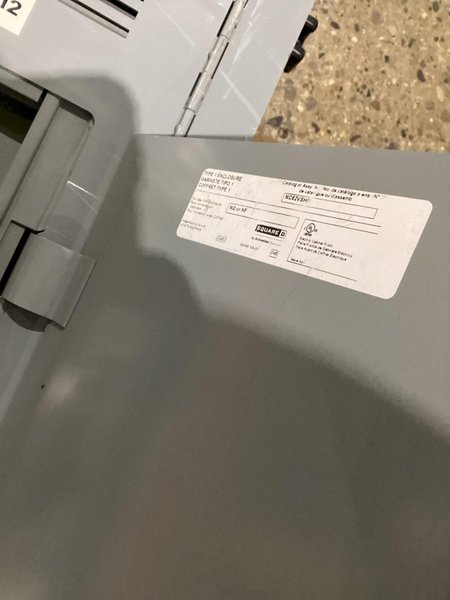 Square D NQ442L4 42 Circuit 400A Panelboard 240VAC 48VDC, 3PH, 4W USED