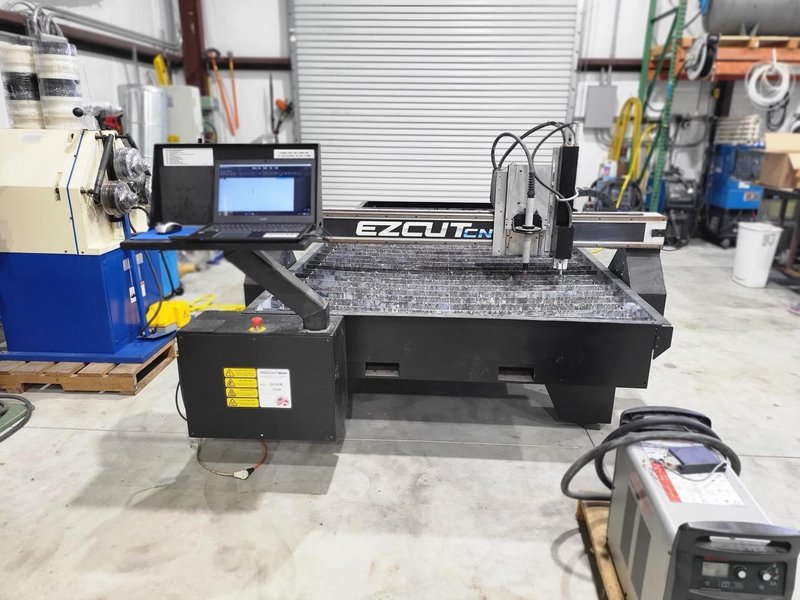 5′ x 10′ EZ Cut 8000-HT-PM105 Plasma Cutter, 2017 – Hypertherm Powermax 105, 105 Amps