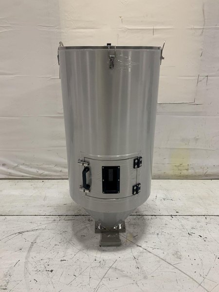 New AEC Drying Hopper, WH150, Approx. 150 lb Capacity, Insulated, Stainless Steel