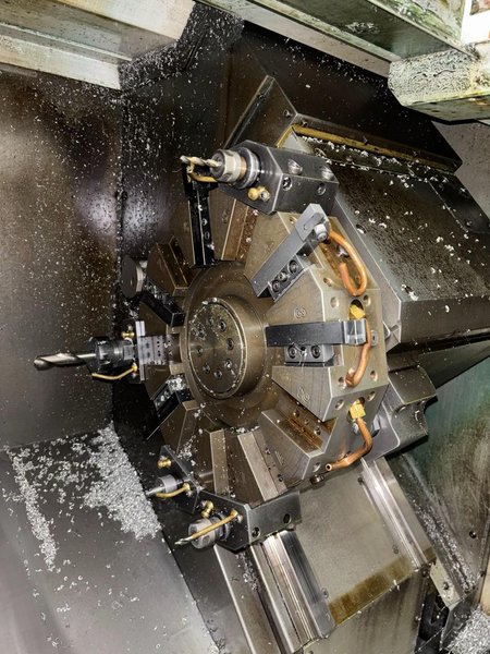 Haas ST-10 CNC Lathe, 2012 – Bar Feeder, Parts Catcher