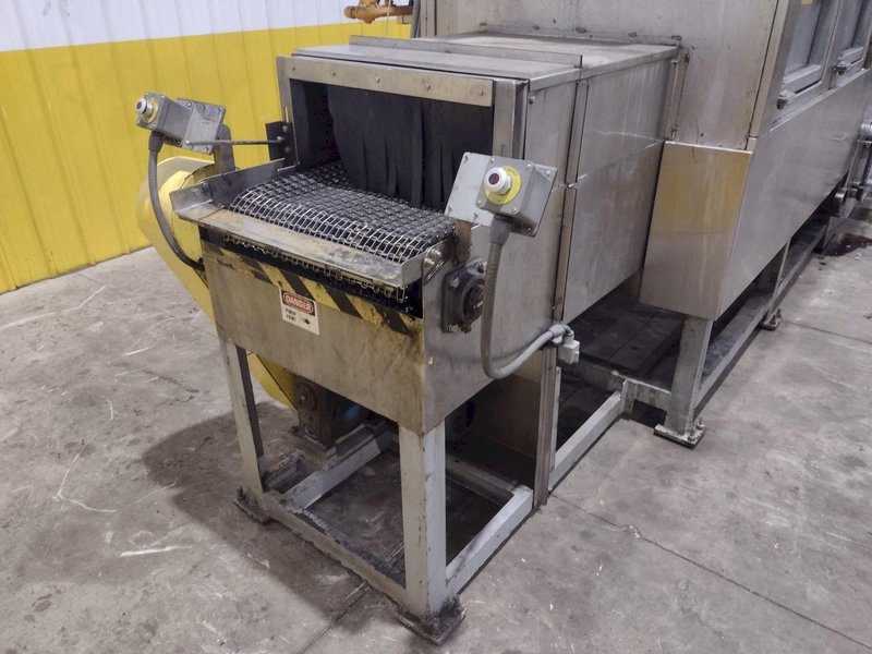 24" WIDE FPI SYSTEMS MODEL #CBW-24 STAINLESS STEEL CONVEYOR TYPER PASS-THROUGH PARTS WASHER: YOBRO #25173
