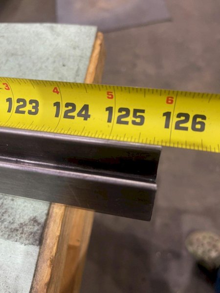 126&quot; FEMALE ACUTE PRESS BRAKE DIE: STOCK #78054