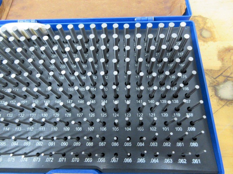 Van Keuren Co. Gear Measuring Wire Set and M-1 Plus (China) Pin Gauge Set .061-.250"- Auction Item