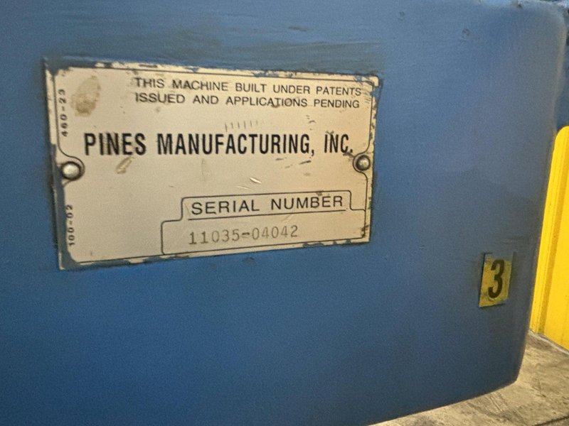 1&quot; PINES  MODEL #1 ROTARY HYDRAULIC BAR, TUBE &amp; PIPE BENDER, DIAL A BEND VI CNC CONTROL: STOCK #22684