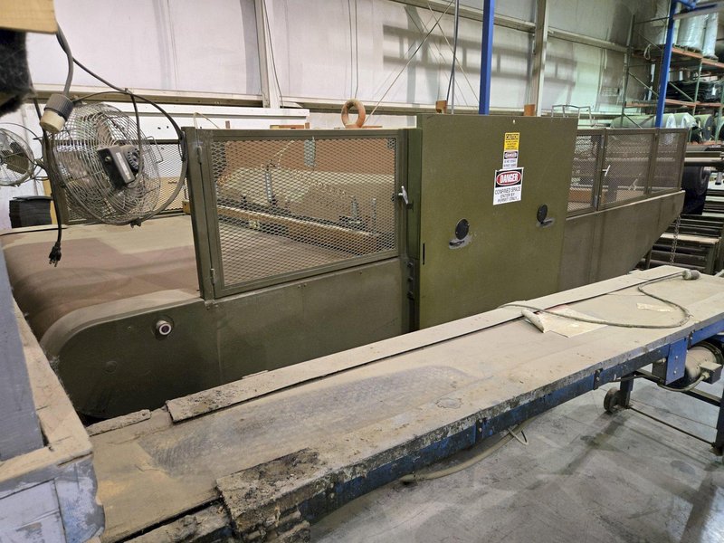 100 TON ATOM S 6110 / 2 L EV DIE CUTTING PRESS W/ UNWIND STATION. STOCK # 0772526