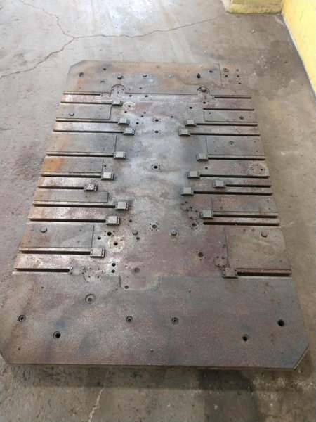 96&quot; X 60&quot; T-SLOTTED BOLSTER PLATE / LAYOUT SURFACE PLATE: STOCK #12680