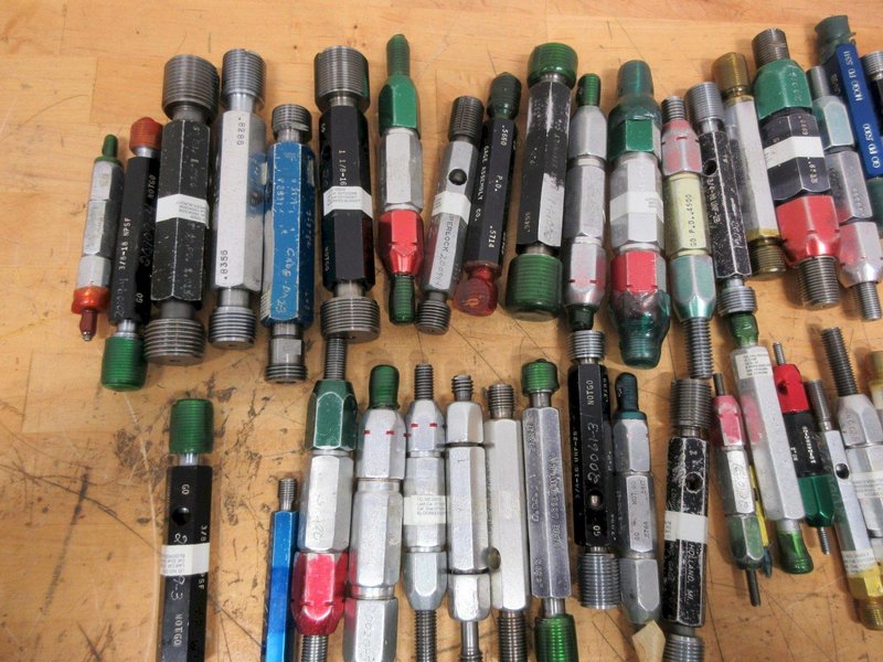 Threaded ID Go/No-Go Gauges, Standard SAE Sizes from 2/56 - 1-1/8"- Auction Item