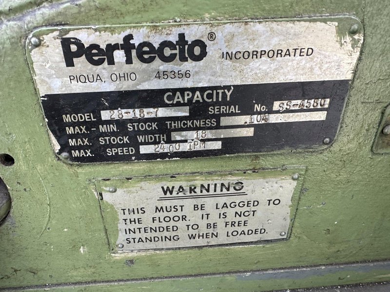 18&quot; X .104&quot; PERFECTO 7 ROLL STRAIGHTENER: STOCK #78634