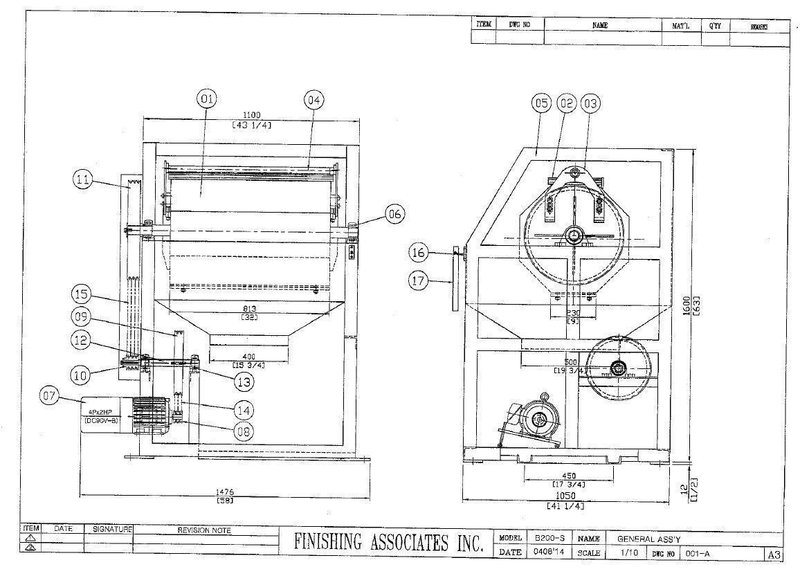 Finishing Associates B200 Centrifugal Barrel Finishing Systems