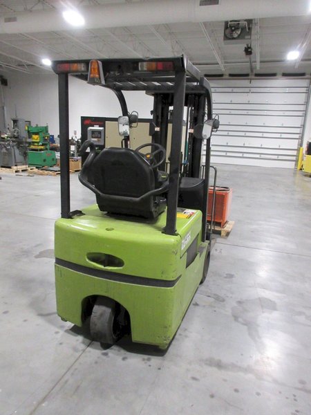 Clark Model TMX20 Electric Forklift 3700 lb Capacity, Charger- Auction Item