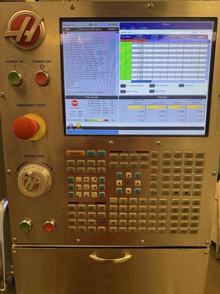 Haas VF-1 VMC, 2016 – Probe, 4th Axis