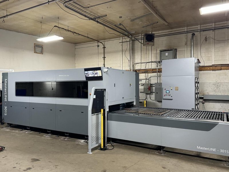 12kw Accurl Masterline 3015 Fiber laser, 2025-5′ x 10′ Shuttle