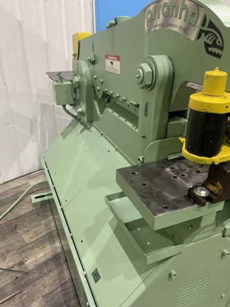 90 TON PIRANHA MODEL P-90 HYDRAULIC IRONWORKER: STOCK # 4205