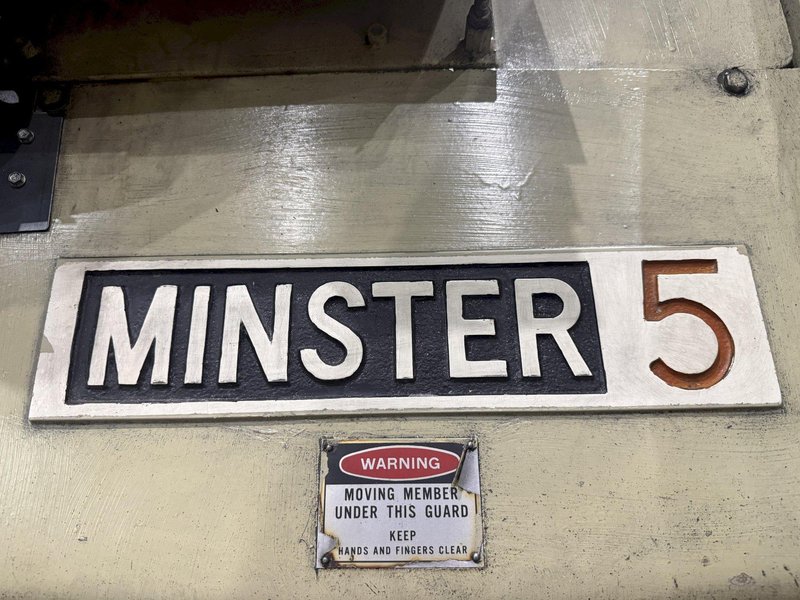 45 TON MINSTER MODEL #5 OBI STAMPING PRESS, 3" STROKE &amp; 120 SPM : YOBRO #25762