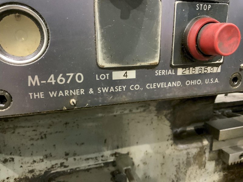 #5 WARNER &amp; SWASEY M4670 RAM TURRET LATHE: STOCK #81450