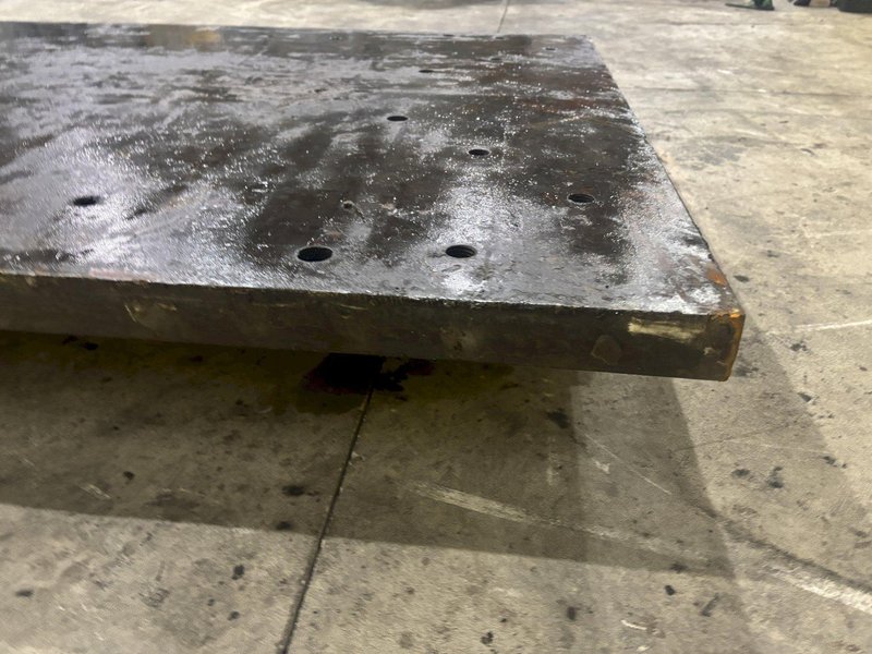 48&quot; X 120&quot; X 2&quot; THICK STEEL FLOOR / BOLSTER PLATE: STOCK #22737