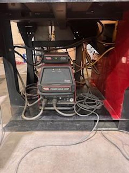 Lincoln Electric eCell Dual‑Zone Robotic MIG Weld Cell – Fanuc ArcMate Robot, Power Wave MIG, Fume Extraction (Approx. 2007)