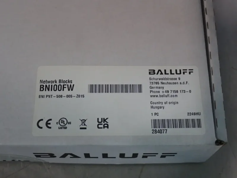 BALLUFF NETWORK BLOCKS  -  BNI00FW