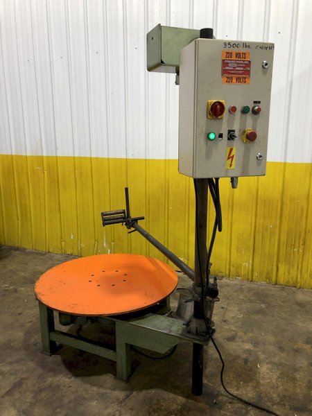 3,500 LB X 40" DYNAMIC FEEDS MODEL #PH-1000 MOTORIZED PALLET TYPE HORIZONTAL COIL REEL DECOILER: STOCK #17300