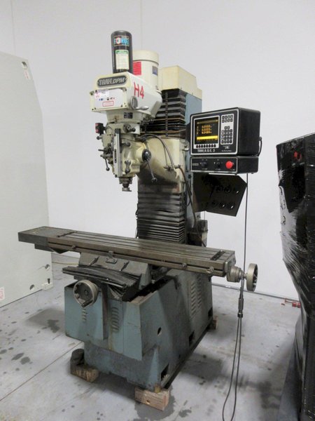 Trak DPM Bed Mill with A.G.E 3 Control Unit, 2 Axis CNC with Power Quill and Z axis Scale- Auction Item