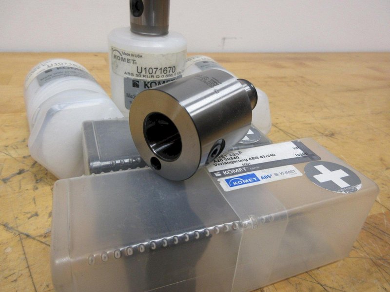 KOMET .656" 2XD Drill Bodies (3) &amp; KOMET ABS Extension Adapters (2) **NEW**- Auction Item