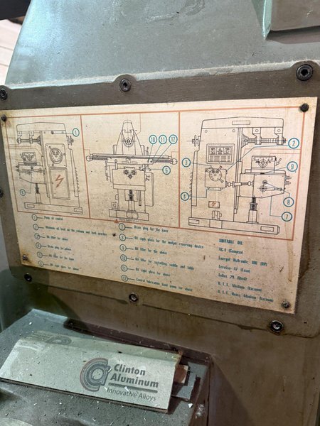 5HP LAGUN VD-6A VERTICAL MILL. STOCK # 0547026