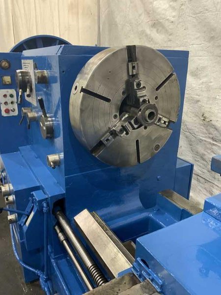 40"/56" X 160" GRUTZPE TIMEMASTER MODEL 4000/500 DOUBLE CHUCK ENGINE LATHE 5.75" HOLE: STOCK 11413