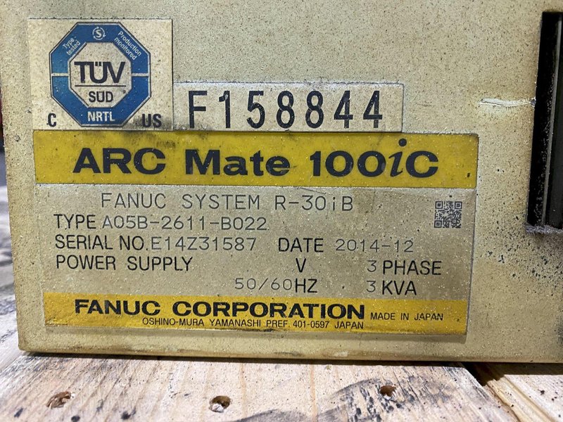 FANUC – ArcMate 100iC/6L w/ R-30iB Controls PARTS ONLY