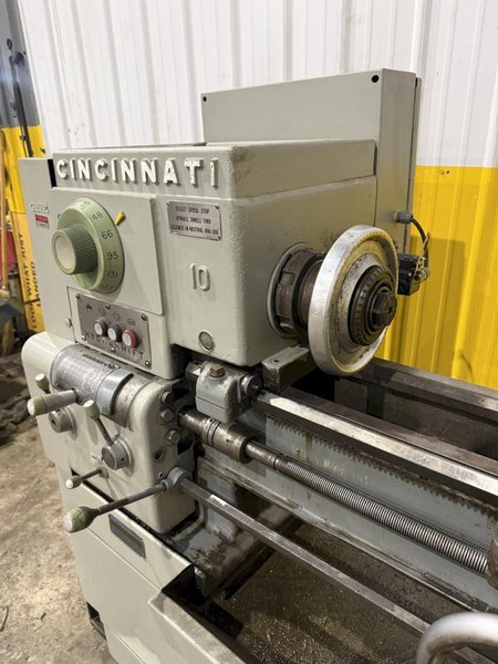 10" X 36" CINCINNATI MODEL #10-36 HYDRASHIFT ENGINE LATHE : YOBRO #25984