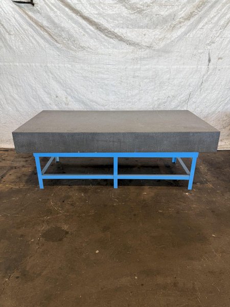 96&quot; X 48&quot; X 10&quot; GRANITE SURFACE PLATE W/ STAND. STOCK # 0881225.