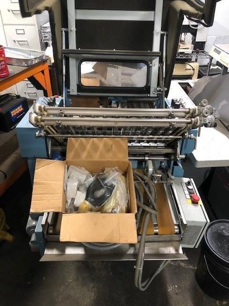 MBO B120-1-20/4 PAPER FOLDING MACHINE WITH RIGHT ANGLE STOCK# 2346