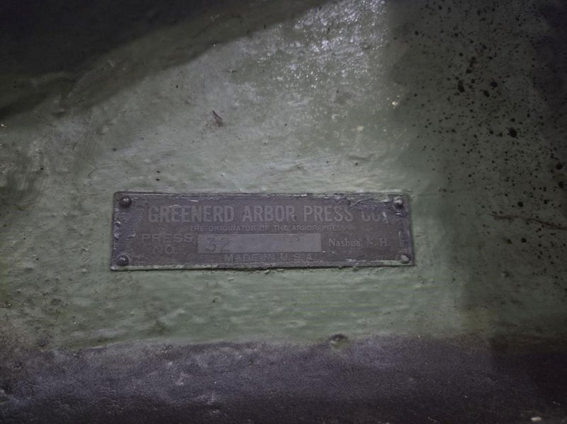 GREENERD #32 ARBOR PRESS: YOBRO #25234