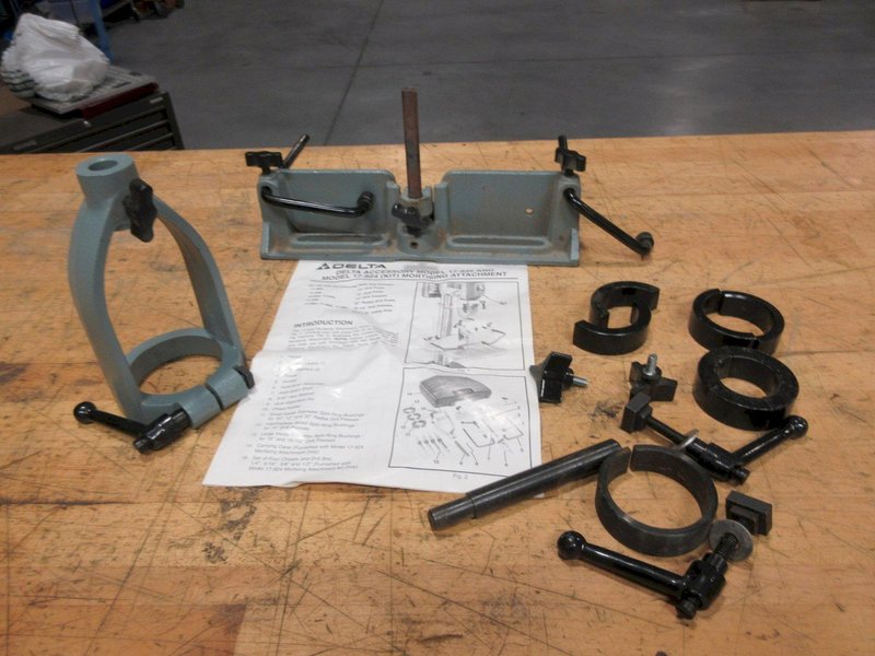 Delta Drill 17-935 and Model 17-924 Mortising Kit Attachment with Instruction Booklet- Auction Item