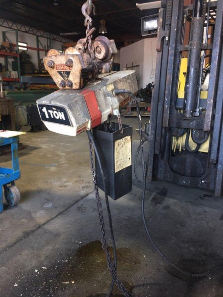 1 TON COFFING CHAIN HOIST STOCK# 2210