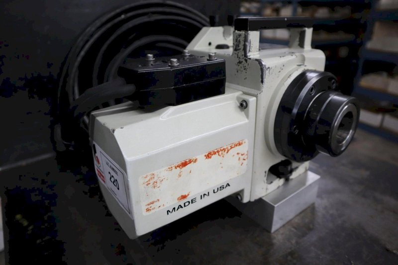 Haas HA5C Brushless Programmable Rotary Table, 5C Collet Closer, Mounted on Aluminum Fixture Block- Auction Item