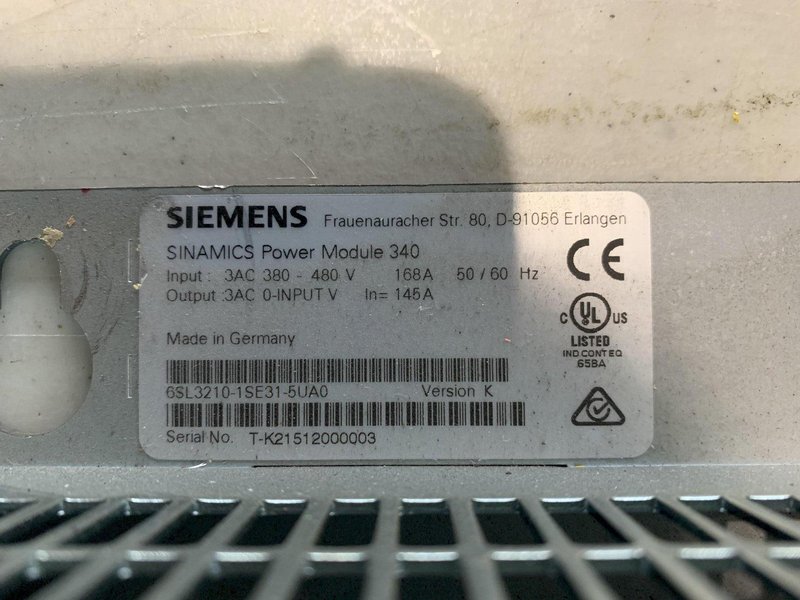 SIEMENS SINAMICS POWER MODULE 340. STOCK # 0152324