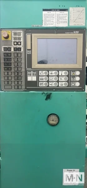 310 TON 41 OZ TOSHIBA MODEL ISGS310WV10-19B INJECTION MOLDING MACHINE MFG 2001