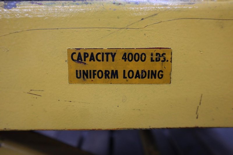 Scissor Lift Table, 4,000 Lb Capacity, Manual Adjustable Height- Auction Item