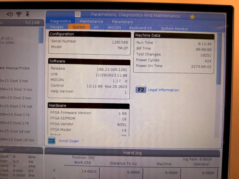 2023 TM-2P with HRT 160 4th Axis, Probing, 10K Rpm spindle, 20 ATC, large tooling package