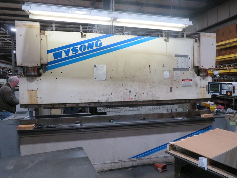 175-TON X 12' WYSONG HYDRAULIC PRESS BRAKE.  STOCK # 0342725