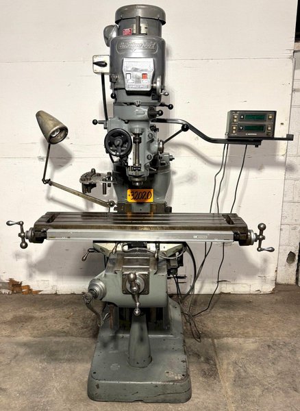 Bridgeport Vertical Mill Series I, 9&quot; x 42&quot; Tbl., 2 HP V-Speed, DRO, Nice