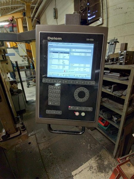 100 Ton x 8′ Piranha Pro 2 CNC Hydraulic Press Brake, 2006 – Backgauge, Delem CNC Control, Foot Pedal