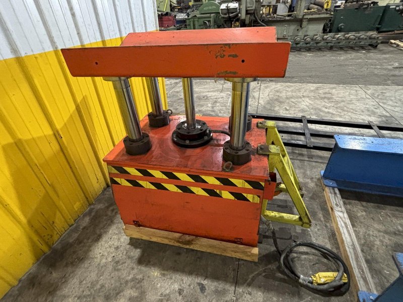 11,000 LBS X 51&quot; SEN FUNG MODEL #UC4A MOTORIZED COIL REEL UNCOILER &amp; COIL CAR: STOCK #23646