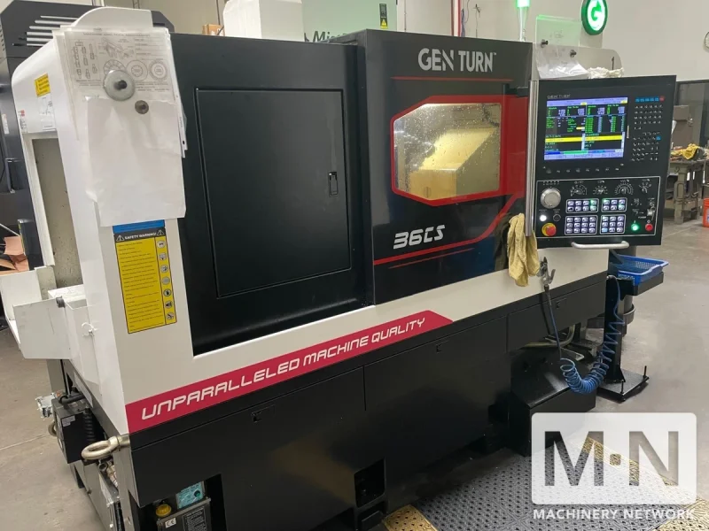 Expand Machinery Gen Turn 36CS CNC Swiss Lathe, 2021 - Only 1900 Hours!