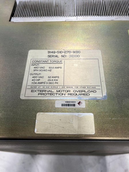 BALDOR 914Q-510–270-1KB0 SERVO DRIVES AND AMPLIFIERS USED