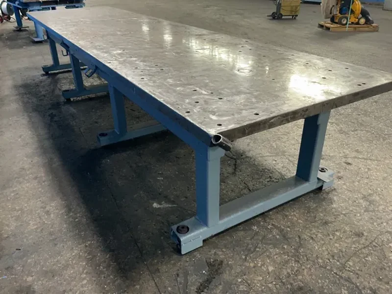 48” X 190” /2” THICK WELDING TABLE