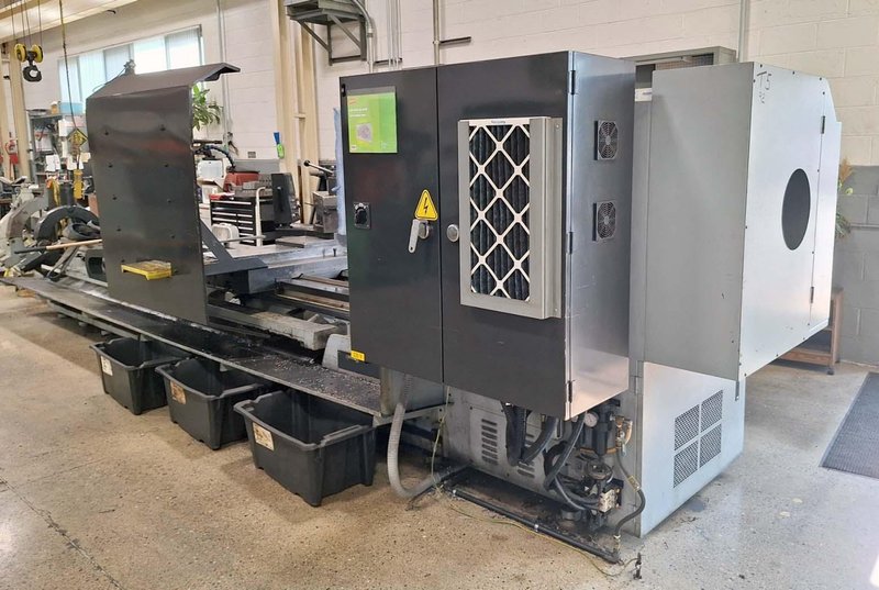 American Turnmaster Power Five 45″ x 160″ Engine Lathe, 2014 – 10″ Bore, DRO, Steady Rests, Rear Chuck Mount