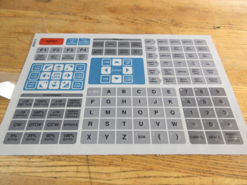 Used Haas 61-0200B Front Panel Keypad Mill