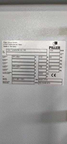100 kVA PILLAR (NEW 2022, NEVER USED) MODEL #AC-100 APOCONV TRANSFORMER &amp; FREQUENCY VOLTAGE CONVERTER SYSTEM: YOBRO #25839